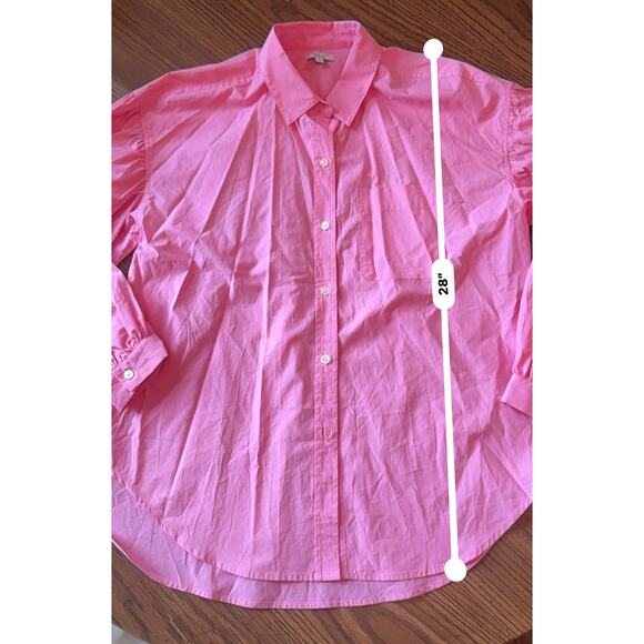 Rails Janae Shirt Hot Pink long sleeve shirt size M - Picture 6 of 11